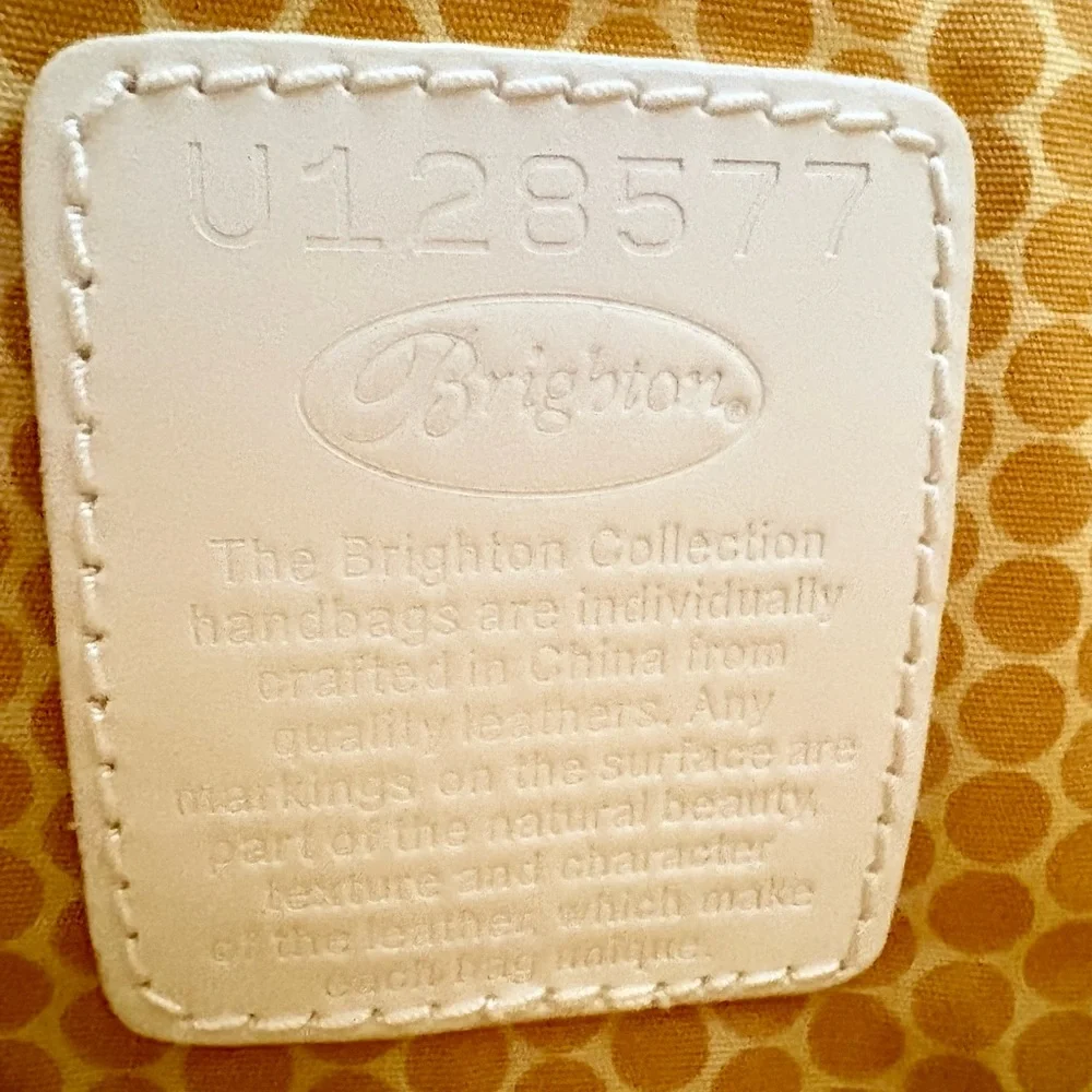 Brighton Hazel Floral Embroidered White Leather Shoulder Bag - Picture 6 of 11